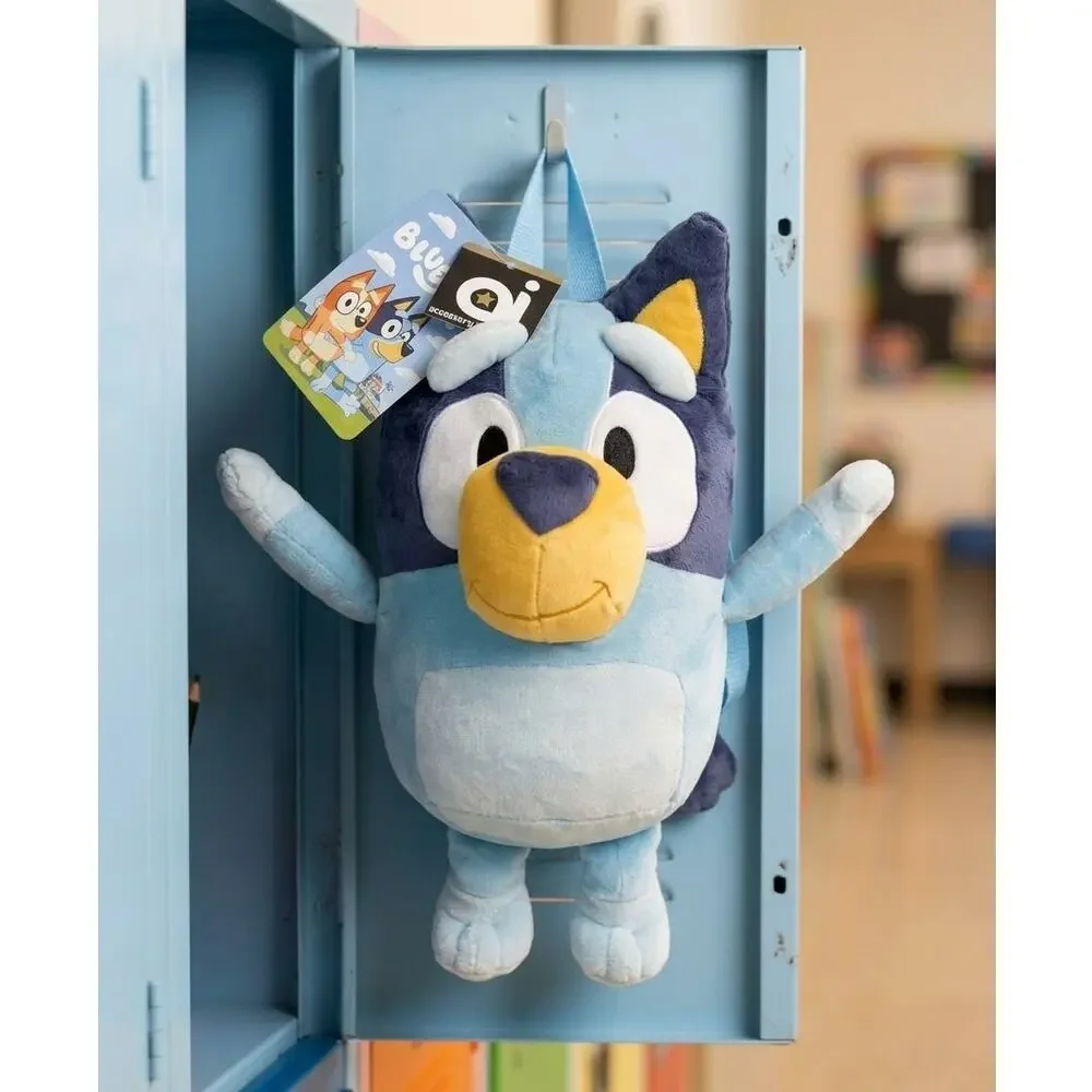 Bluey Kids Plush Character Backpack Bag 16